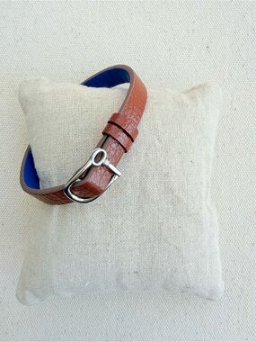 *Single Leather Reversible Band Bracelet* KEEP COLLECTIVE Retired *NIP* Brown